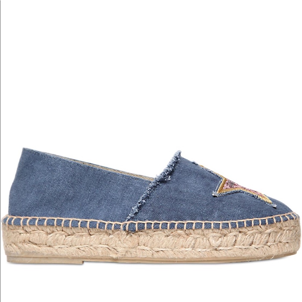 Chiara Ferragni Blue and Pink Espadrilles - Picture 2 of 6